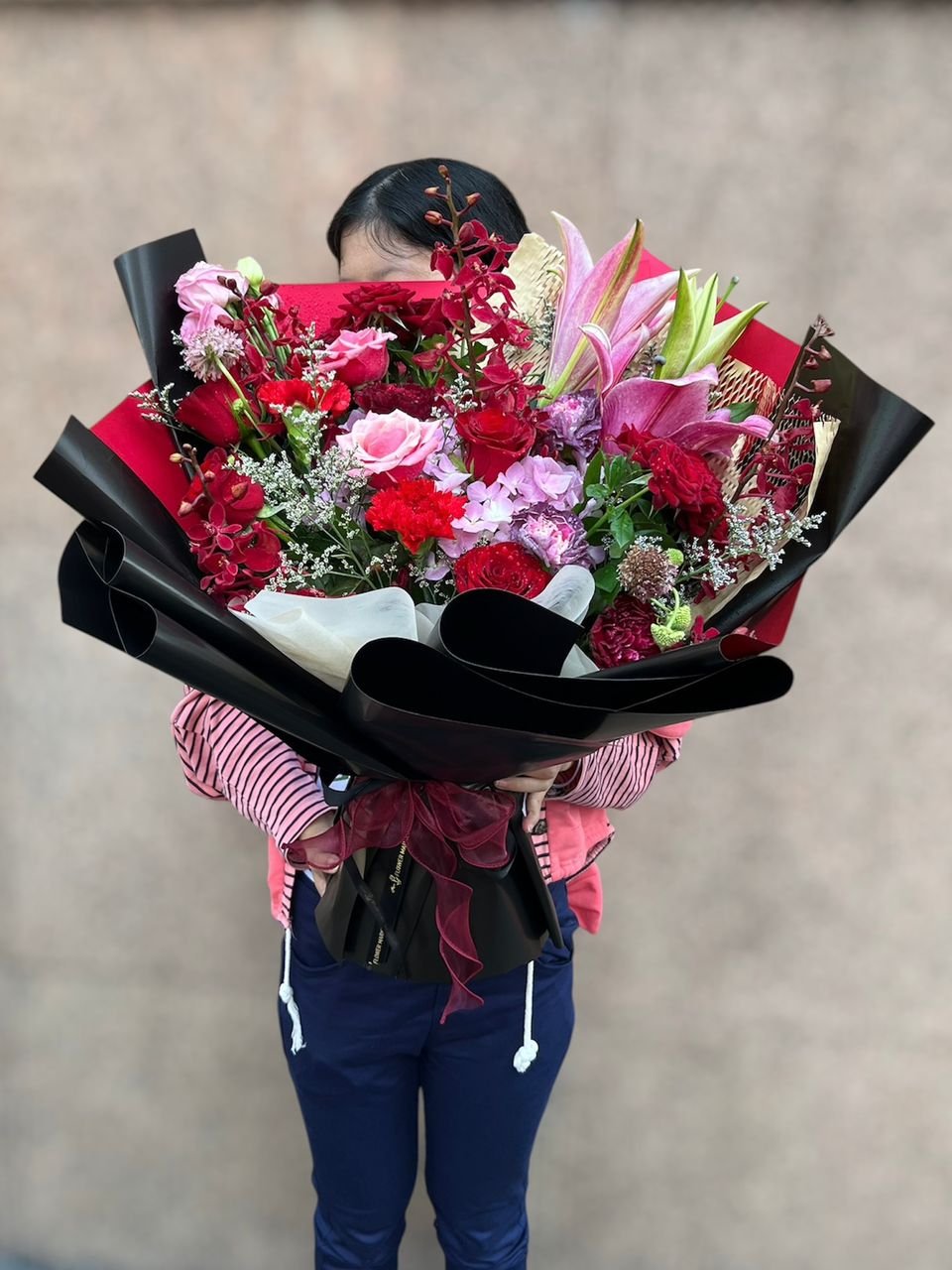 Ruby Whisper Flower Bouquet - Image 2