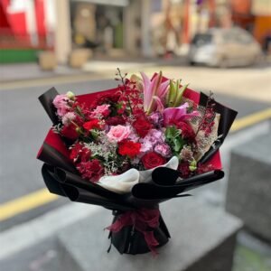 Ruby Whisper Flower Bouquet