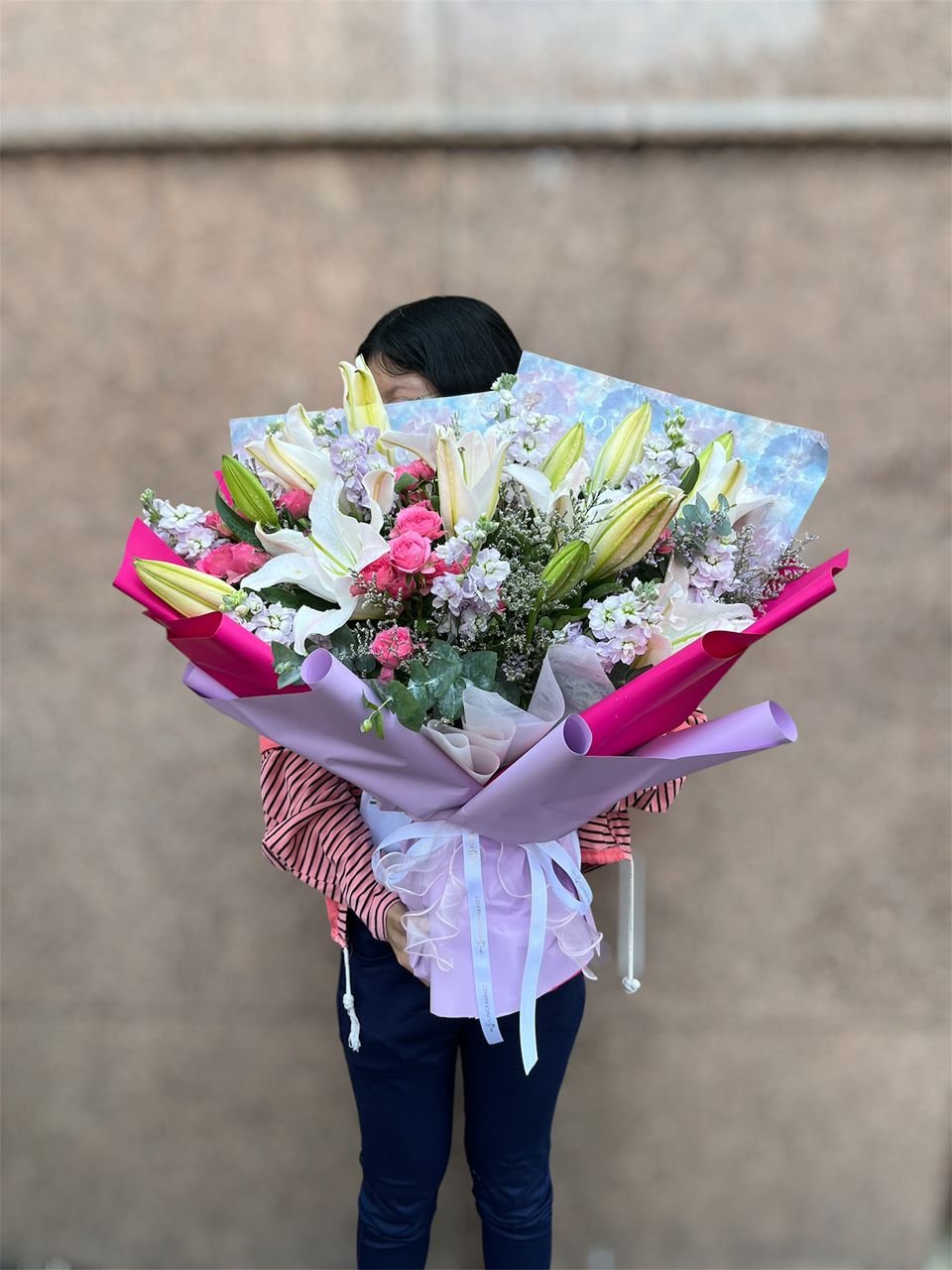 Lilac Whisper Flower Bouquet - Image 2