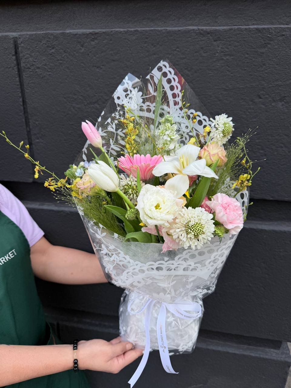 Soft Dawn Glow Flower Bouquet - Image 3