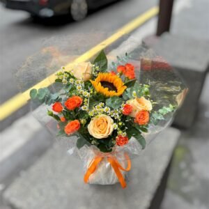 Amber Heartbeat Flower Bouquet