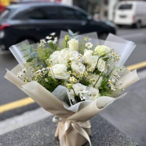 Meadow of Soft White Flower Bouquet