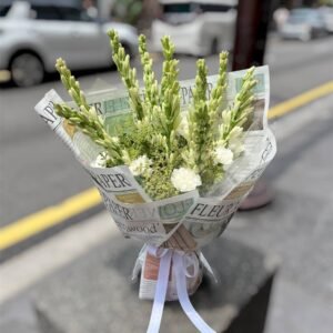 Whispering Ivory Flower Bouquet