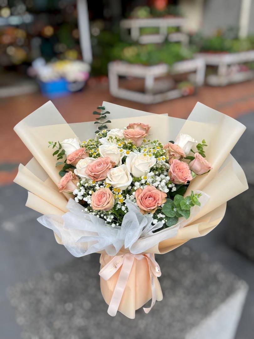 Blush of Elegance Flower Bouquet - Image 2