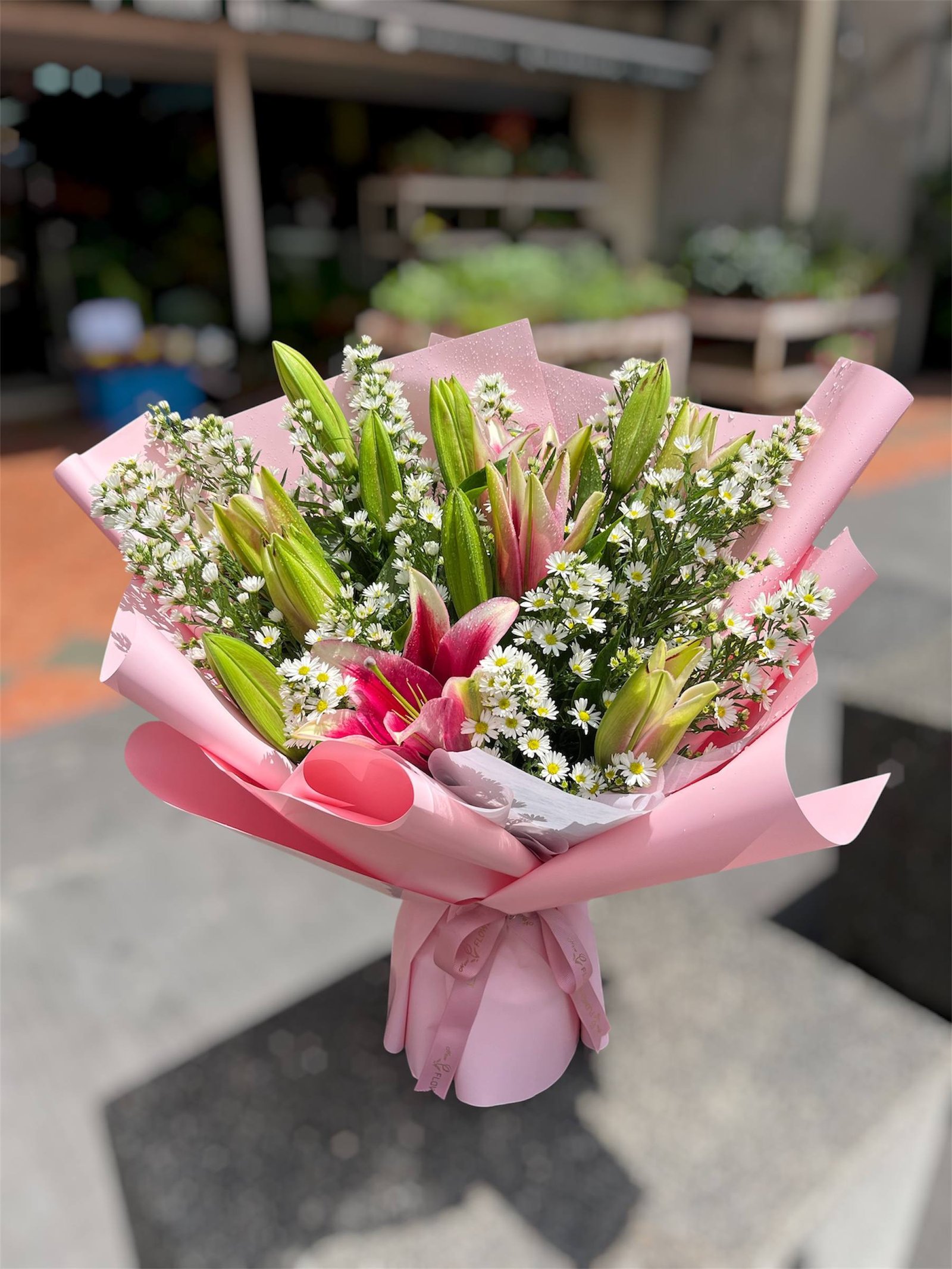 Pink Dawn Melody Flower Bouquet