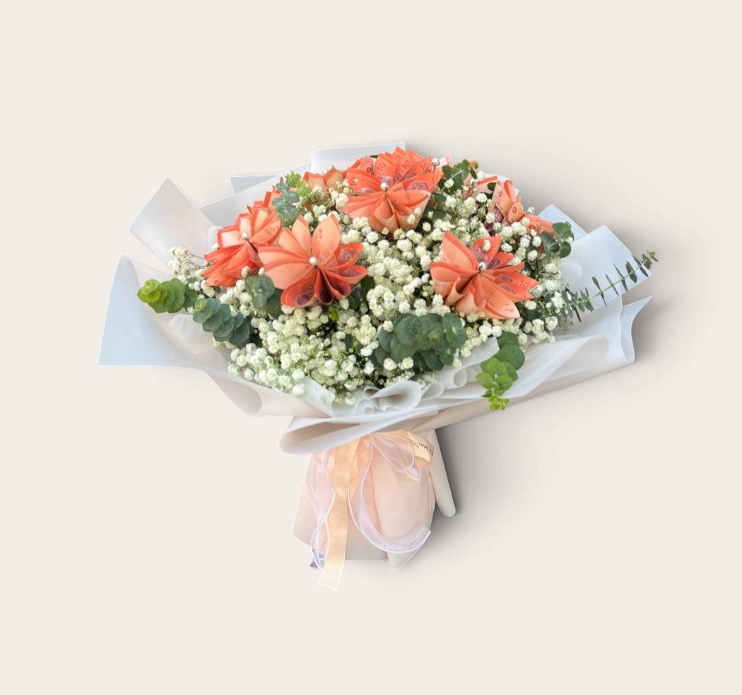 Fortune in Full Bloom Money Bouquet