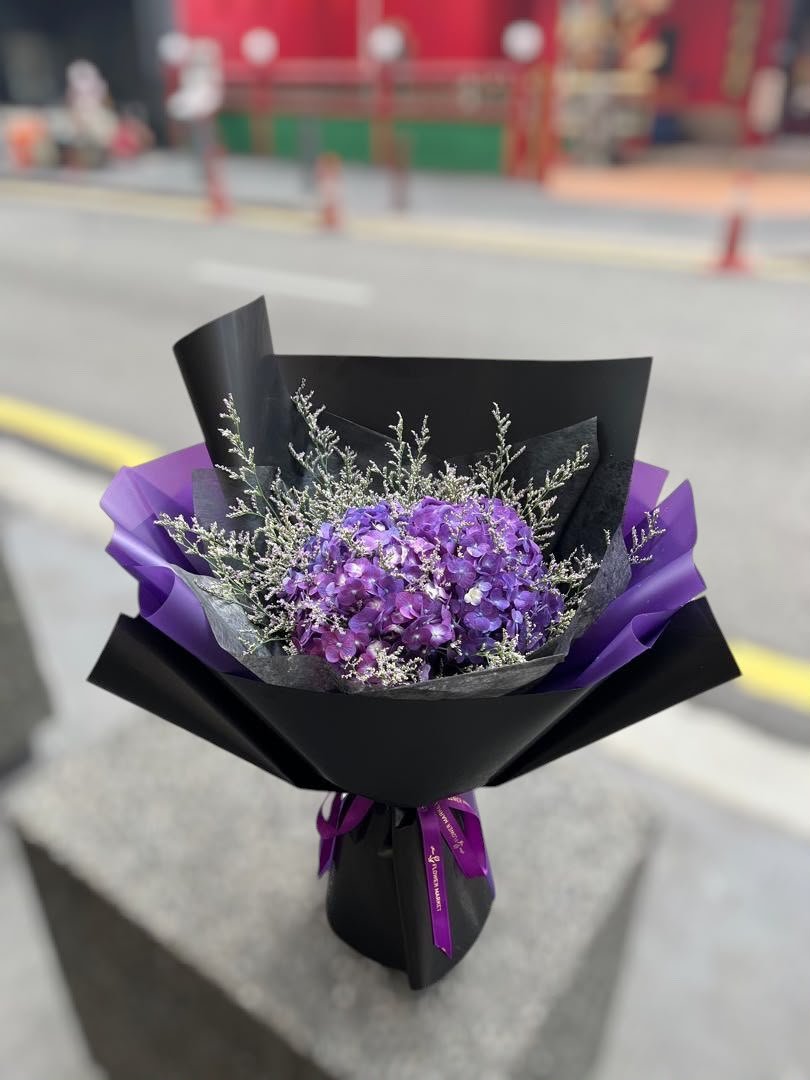 Amethyst Solitude Flower Bouquet