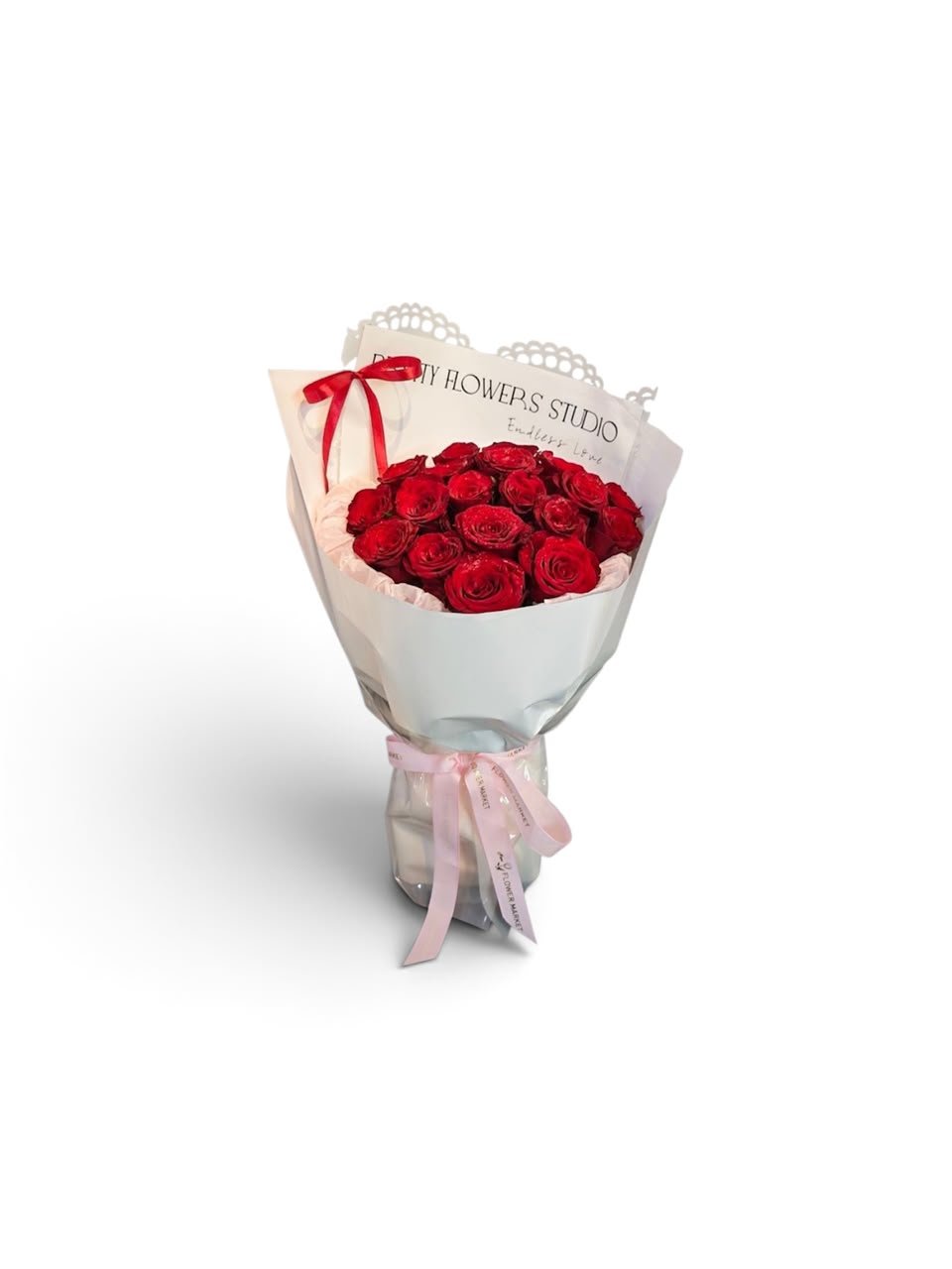 Scarlet Heartbeat Flower Bouquet - Image 2