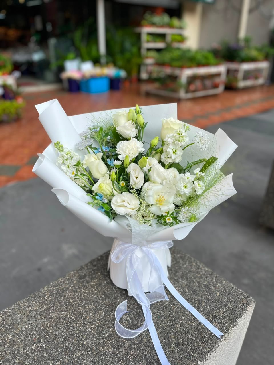Serenity in Bloom Flower Bouquet - Image 4