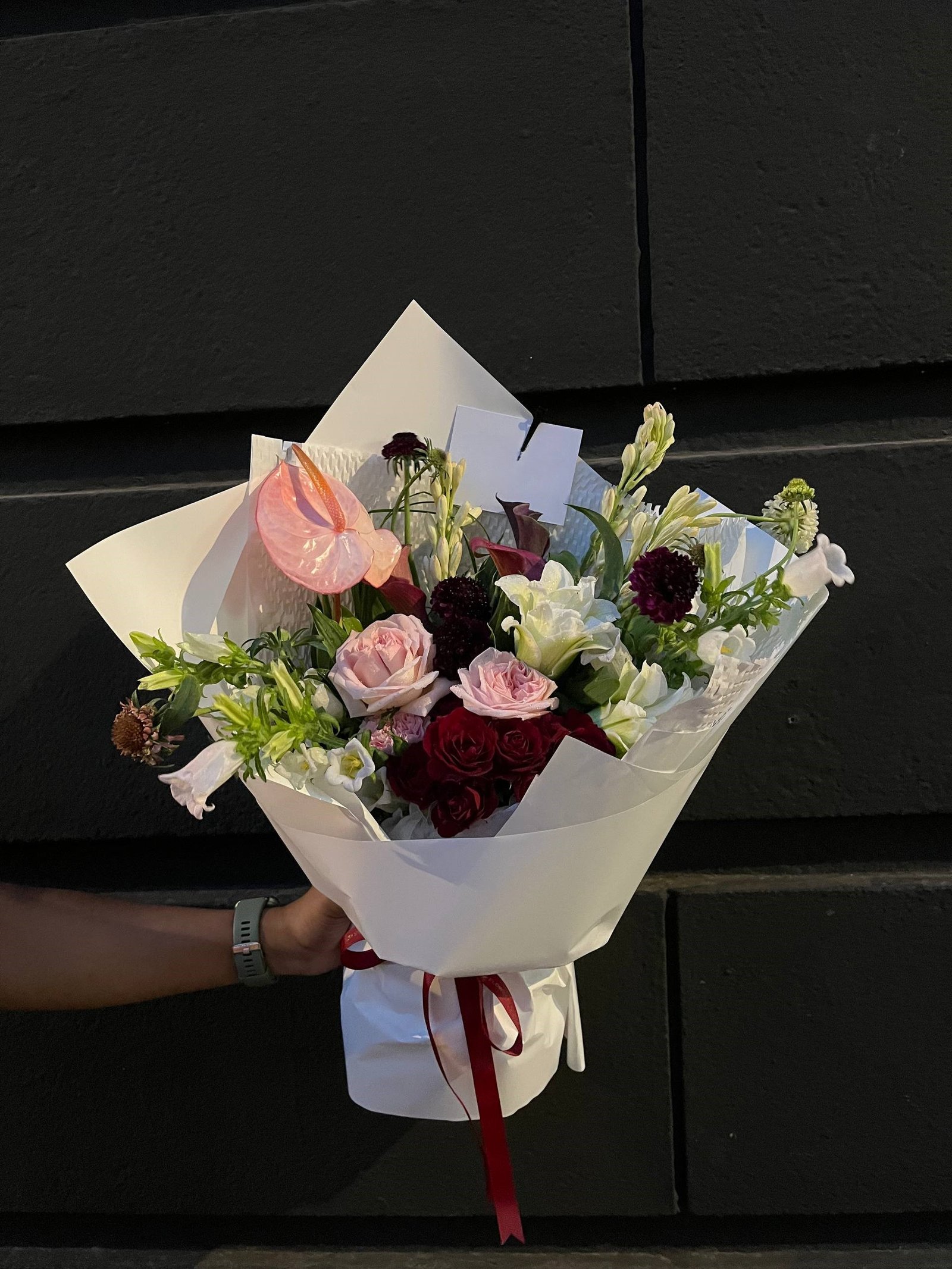 Whispers of Dusk and Dawn Flower Bouquet