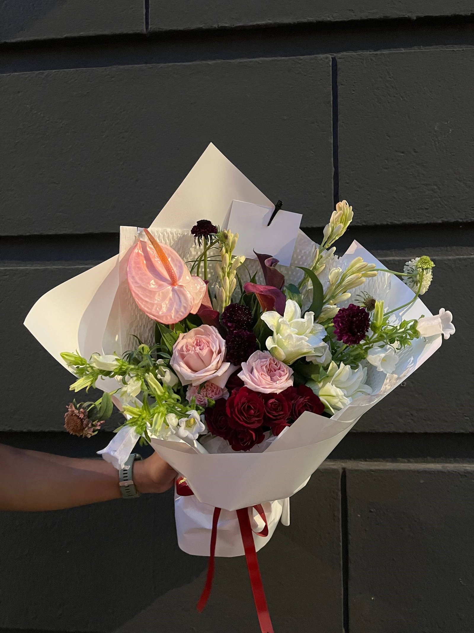 Whispers of Dusk and Dawn Flower Bouquet - Image 4